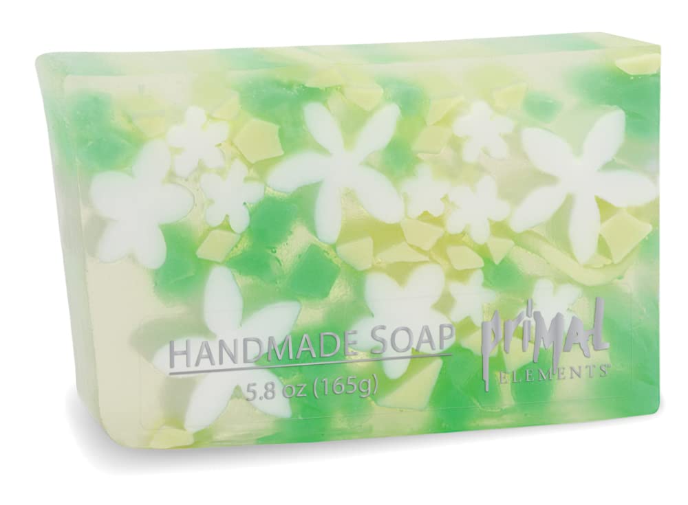 Primal Elements Plumeria Wrapped Bar Soap, 5.8 Ounce (Pack of 1)