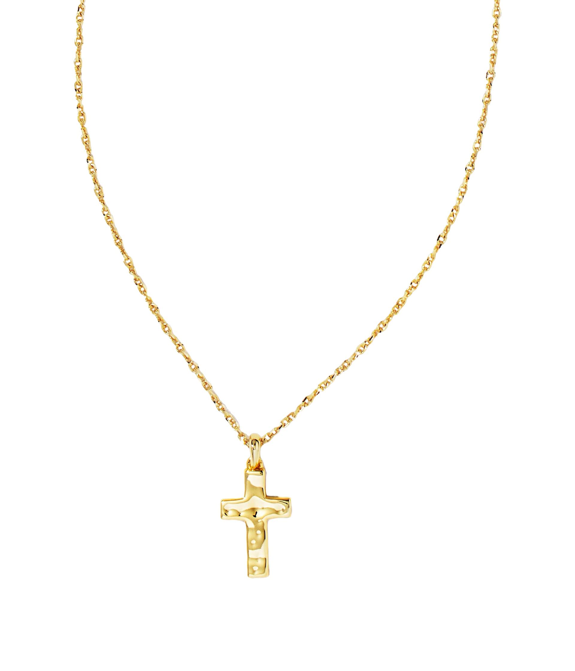 Kendra Scott Cross Pendant Necklace for Women, Fashion Jewelry, Gold-Plated Over Brass
