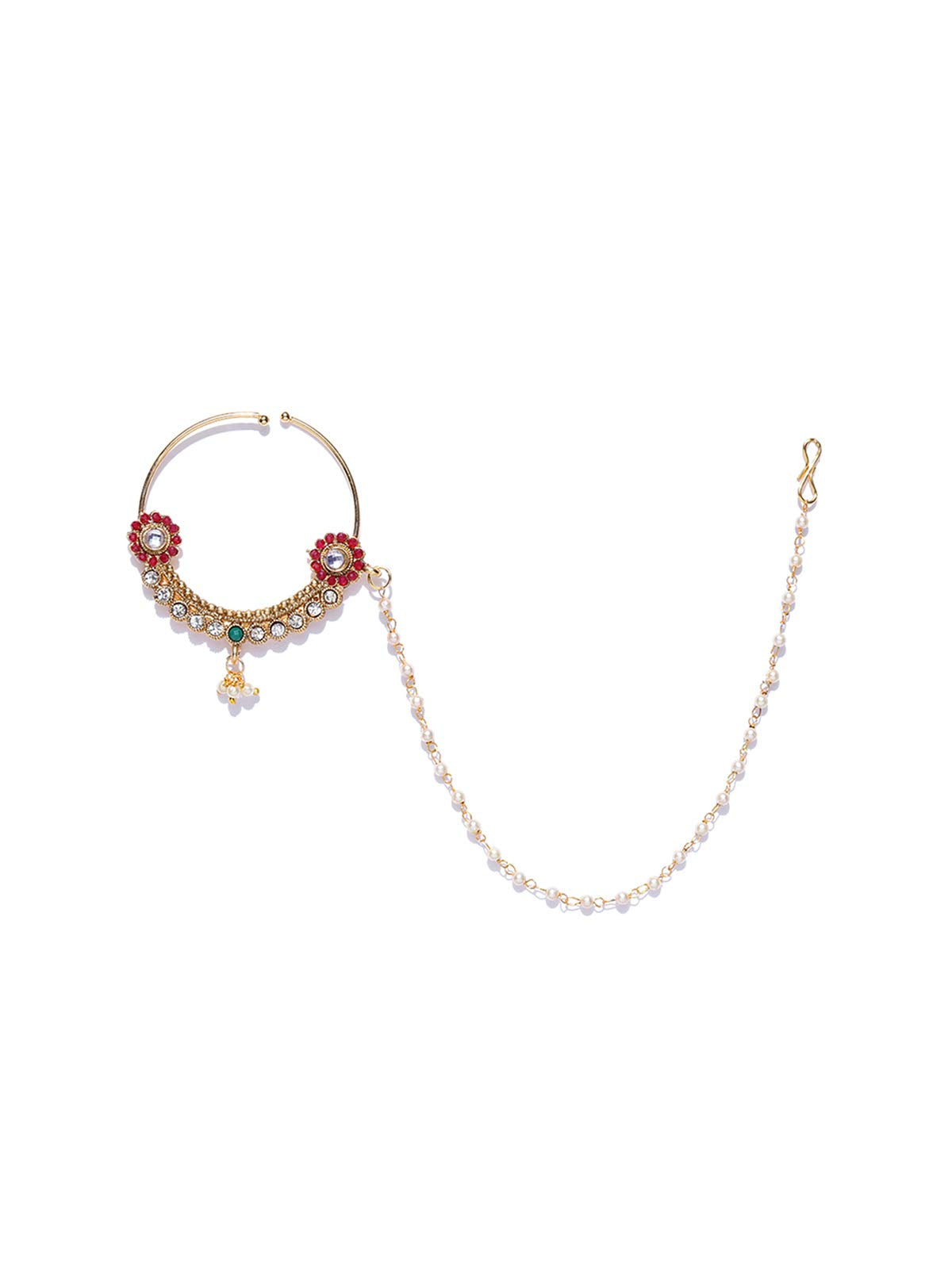 Zaveri Pearls Accessory For Women (Golden) (Zpfk8229)