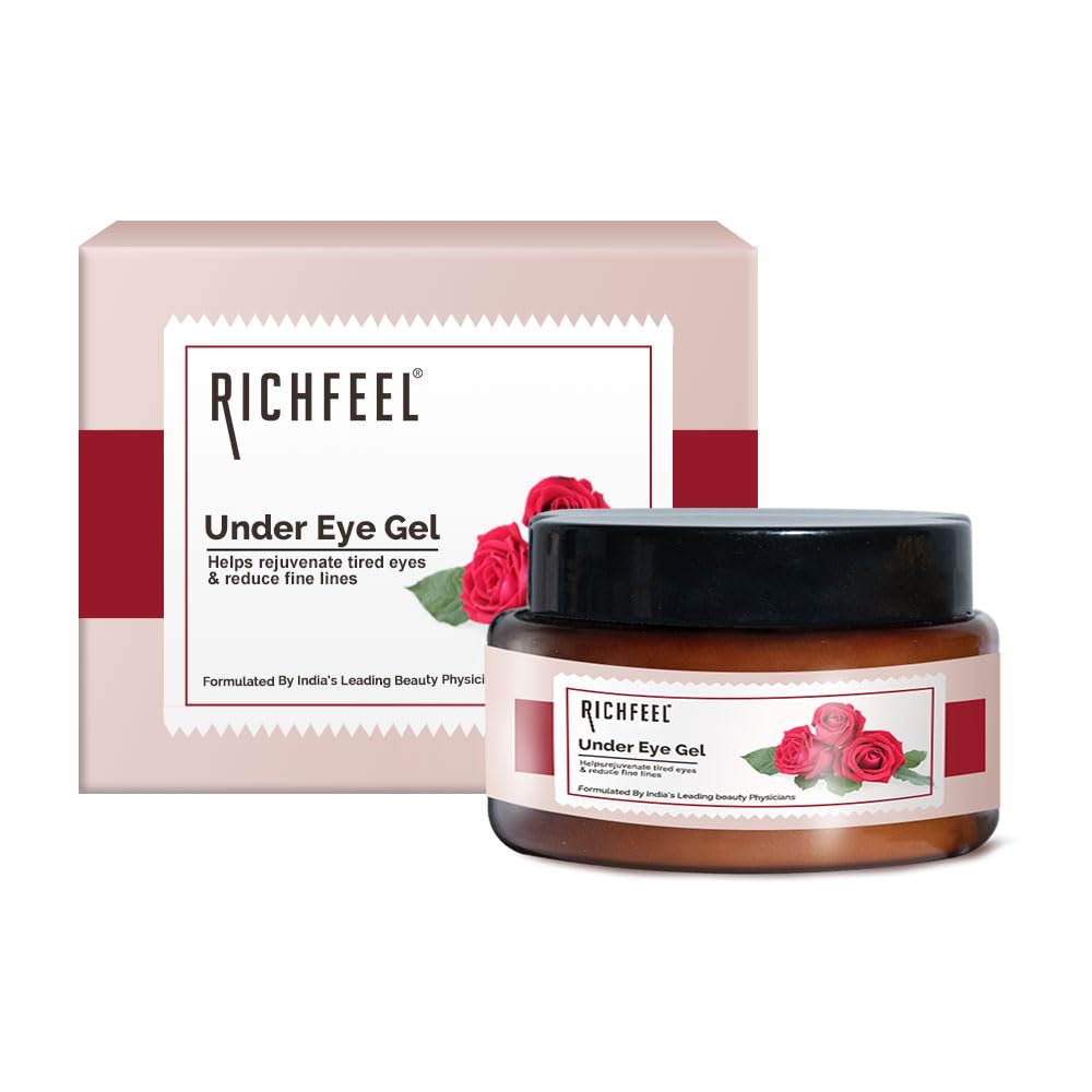 Richfeel Under Eye Cream Gel For Dark Circles & Puffy Eyes For Men & Women, 50Gm