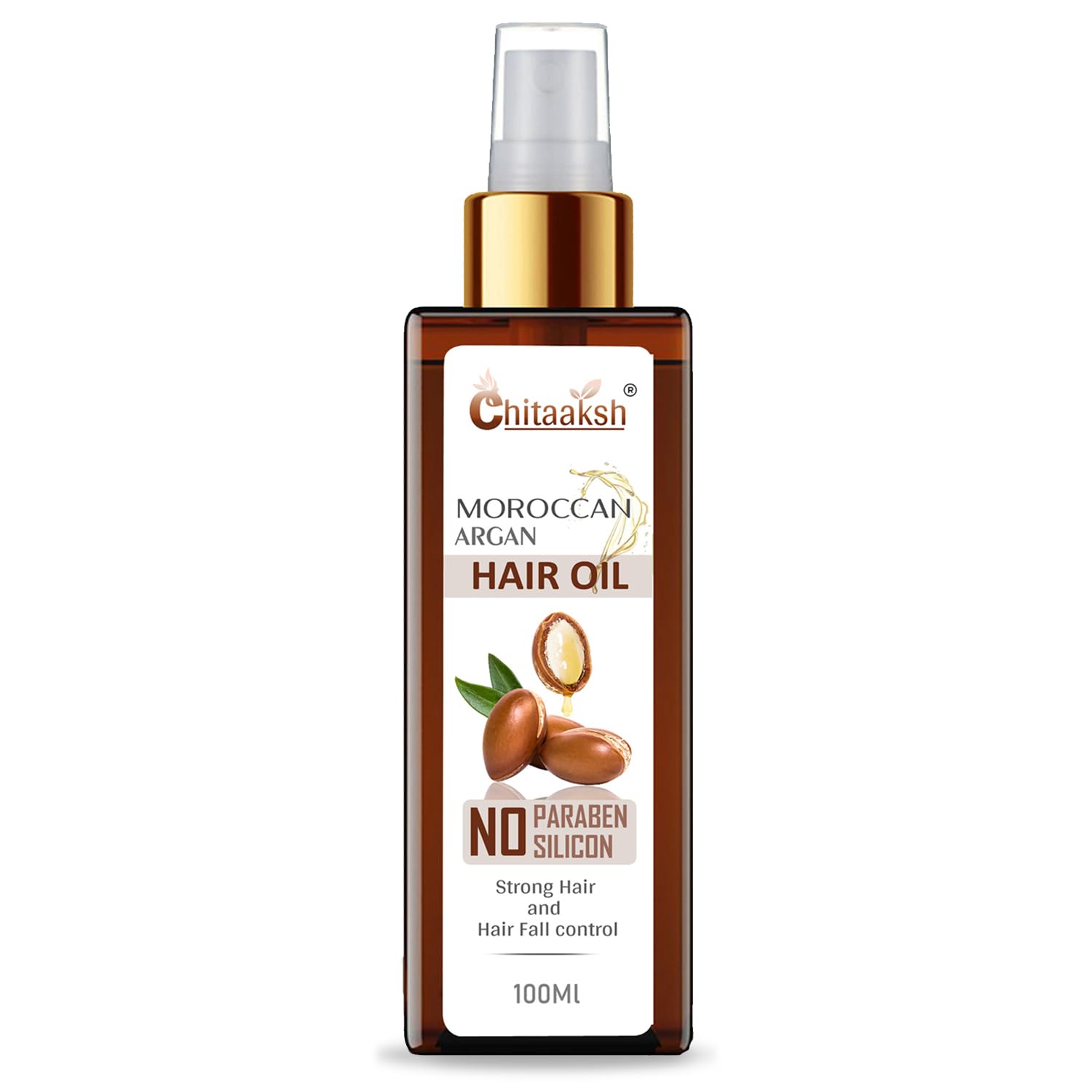 Chitaaksh Argan Hair Oil With Argan, Jojoba, Rosemary & Castor Oil To Strengthen Dull & Dry Hair | Helps Control Hair Fall & Pro