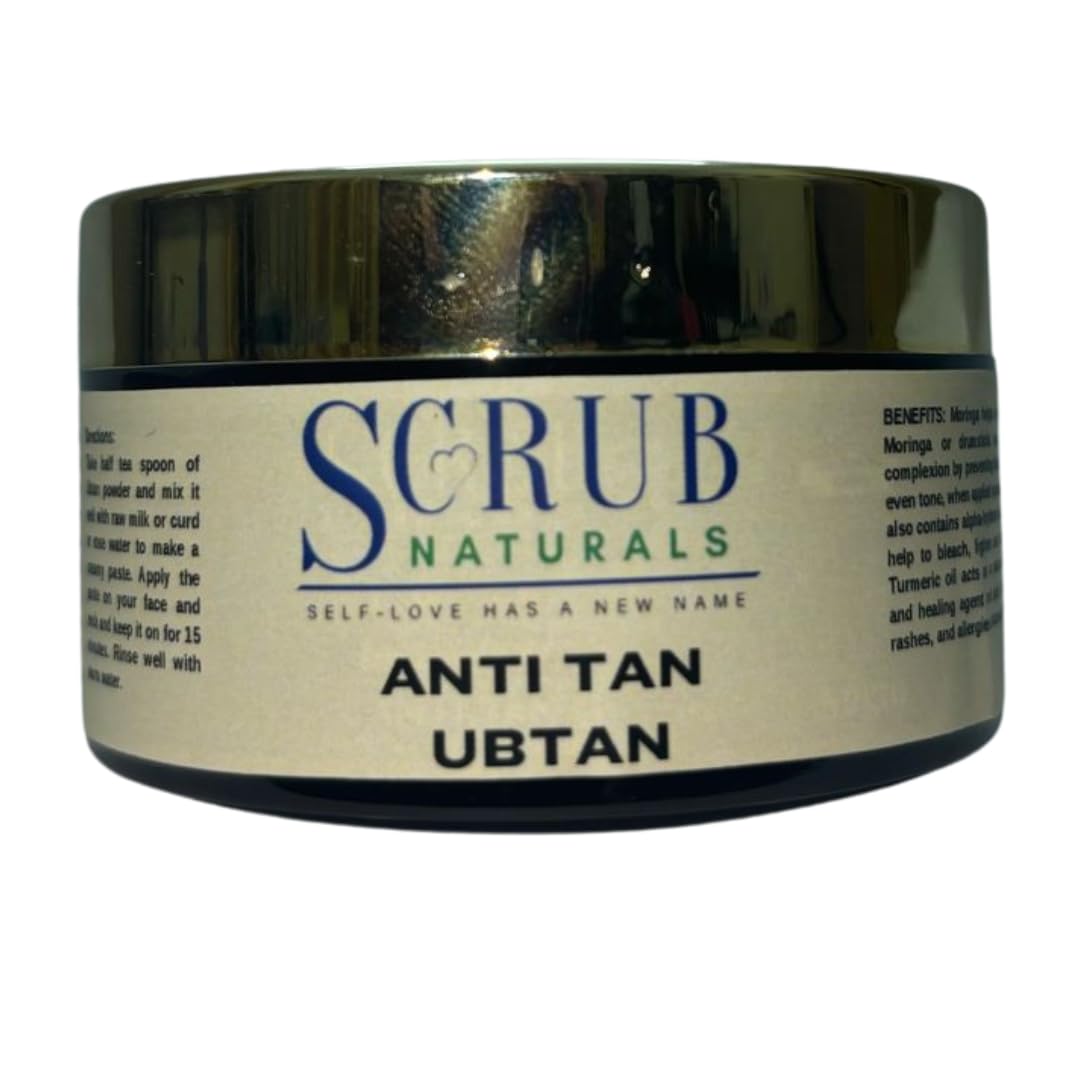 Scrub Naturals Anti Tan Ubtan | Natural Skin Brightening And Rejuvenating Formula L With Turmeric And Sandalwood L Tan Removal &