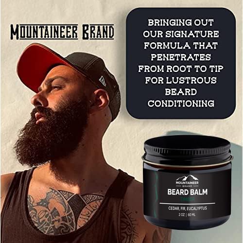 Mountaineer Brand Beard Balm For Men | All Natural Leave-In Conditioner To Moisturize Dry Itchy Skin | Beard Butter Hydrates, So