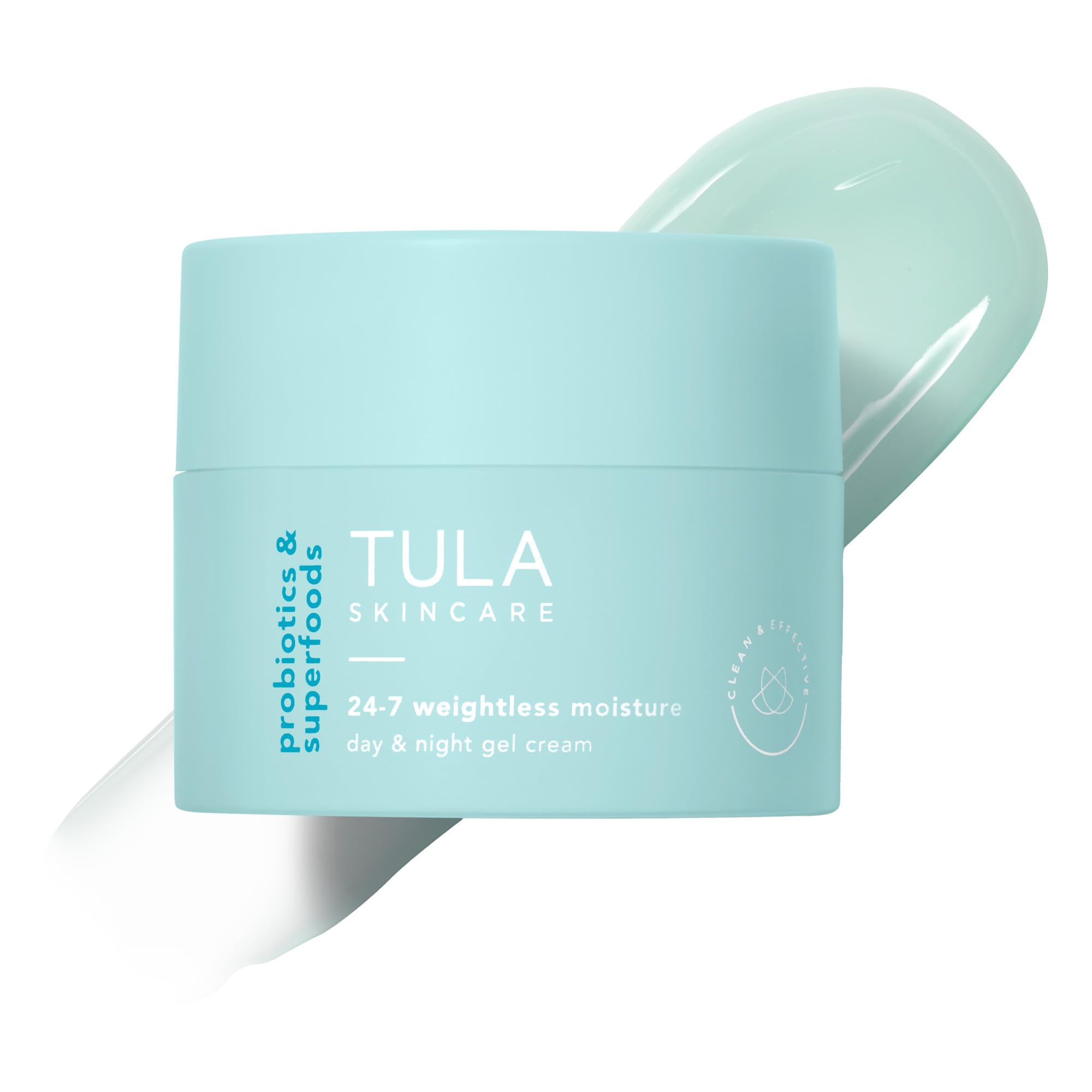 Tula Skin Care 24-7 Weightless Moisture Hydrating Day & Night Cream - Anti-Aging Lightweight Gel Cream Moisturizer For Face, Con