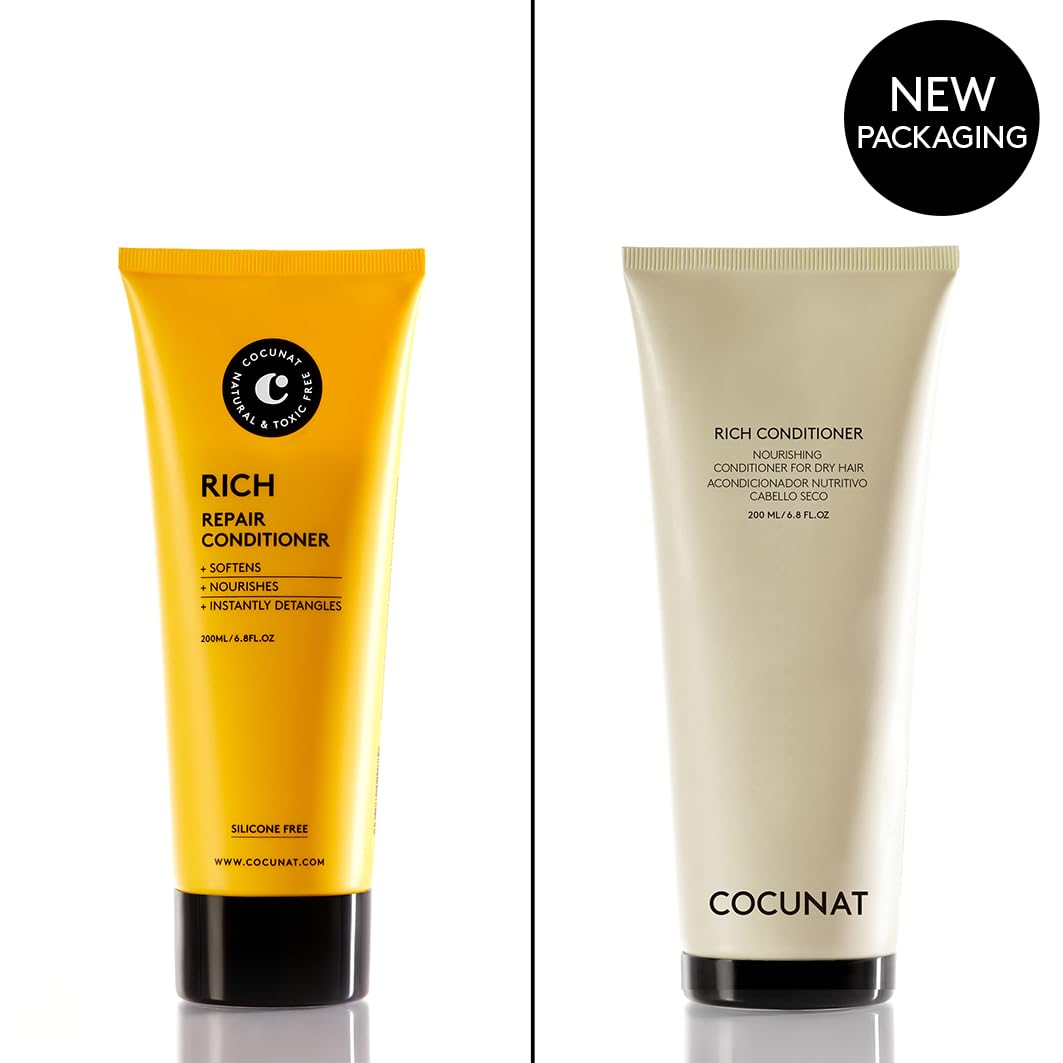 COCUNAT - Rich Conditioner - Dry, Damaged or Dyed Hair - Natural Nutrients - Split Ends - Frizz Free - Silicone Free - Moisturis