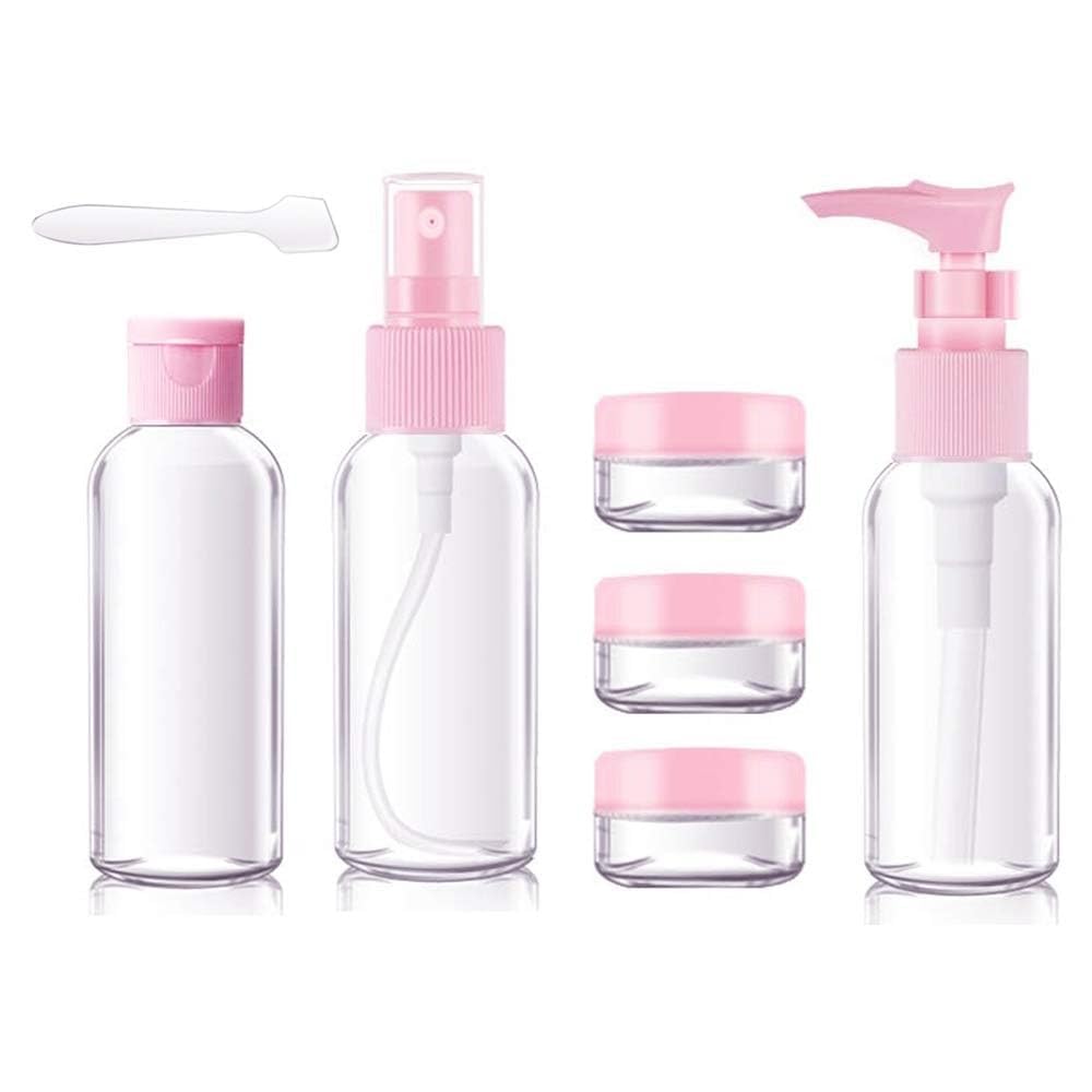 Brightzone Clear Plastic Portable Refillable Travel Cosmetics Toiletry Pressing Spray Bottles For Makeup Cosmetic,Liquid Contain