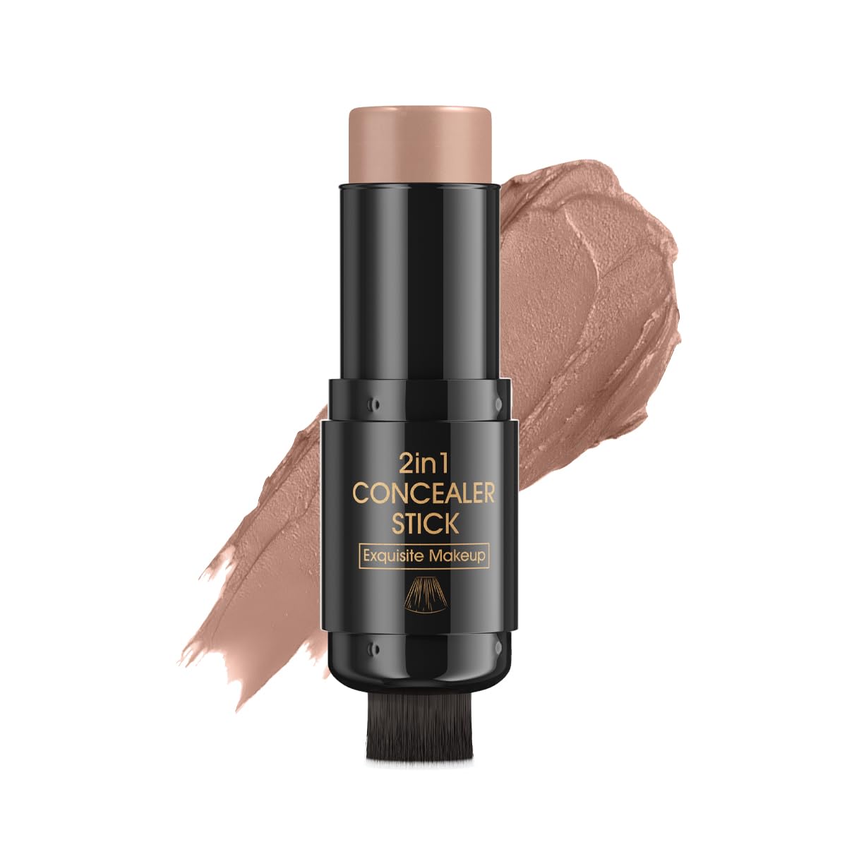 W3W Cream Bronzer Stick  2 In 1 Cream Contour Stick with BuiltIn Brush, Blendable Buildable Formula for a Natural, Matte Finis