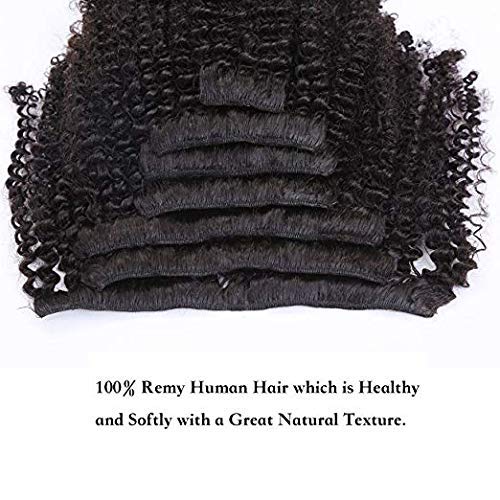 Afro Curly Clip In Hair Extensions Virgin Afro Kinky Clip ins 3C 4A 4B Clip In Hair Extensions For Black Women Natural Hair Clip