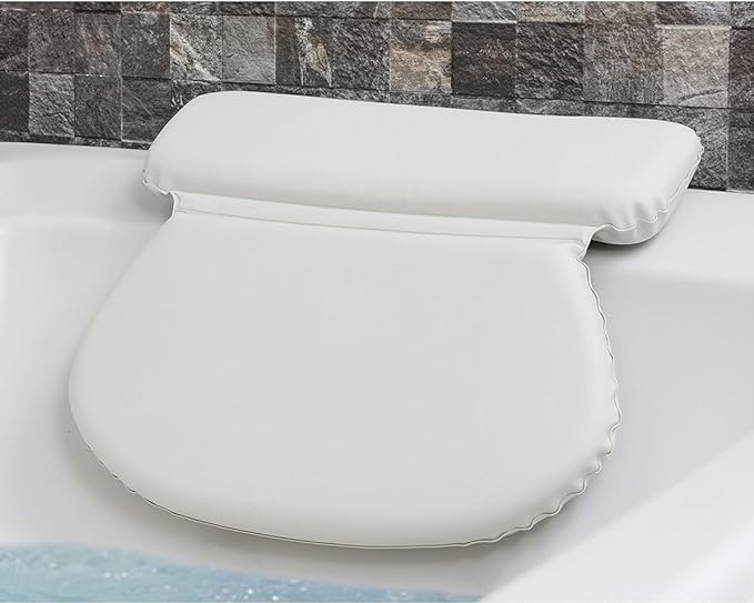 Epica Bath Pillow | Luxury Bathroom Accessories For Women & Men, Bathtub Decor, Bath Essentials | Non-Slip Waterproof Pillow Wit
