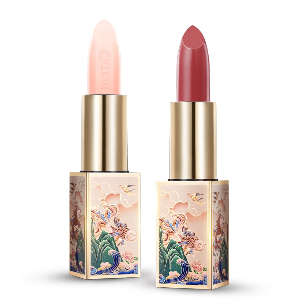 CATKIN Lip Balm Color Tinted Changing Lipstick Ultra Hydrating Lip Moistrurizer Chapstick with Vitamin E Nourishing For Cracked 