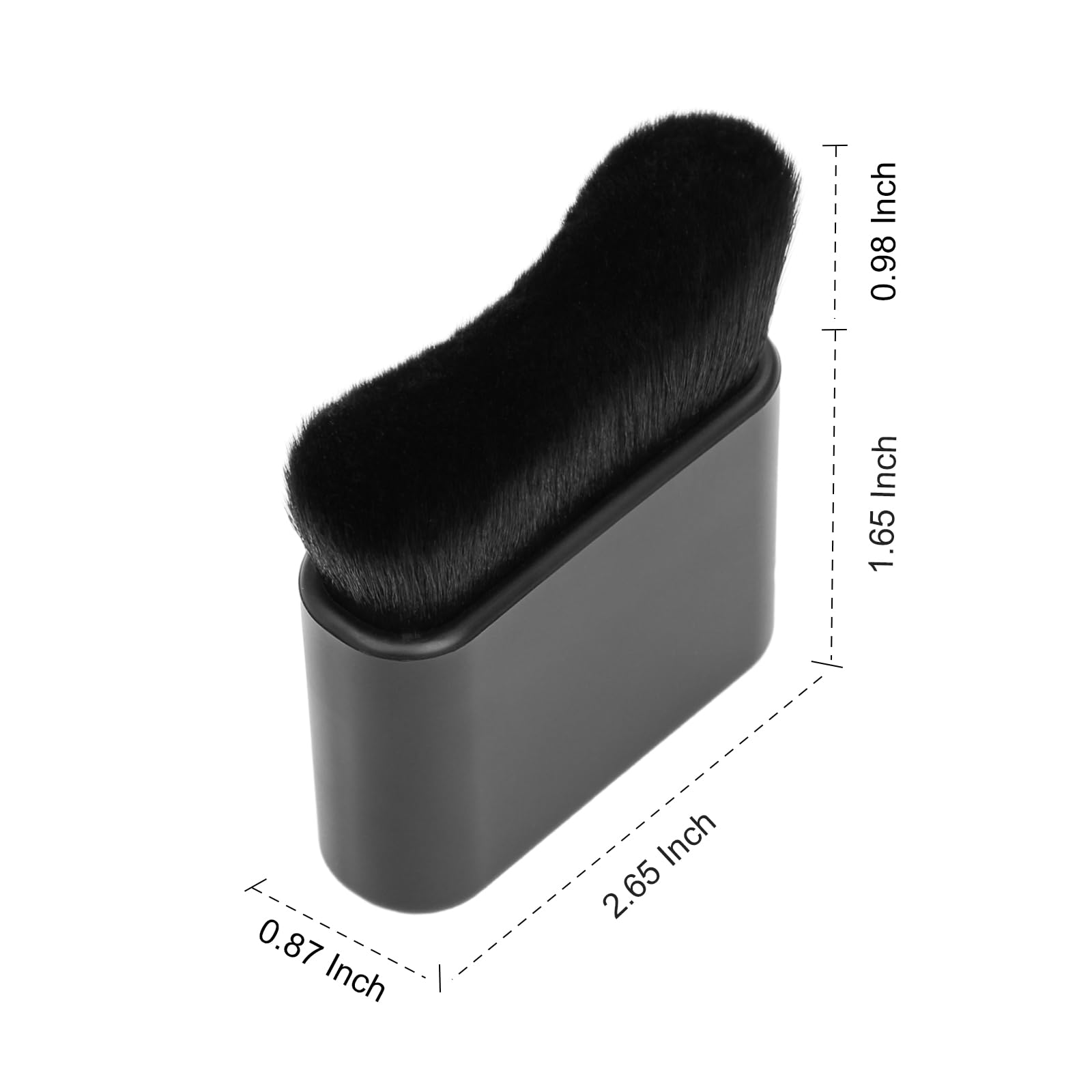 UNIMEIX Black Synthetic Sunscreen Makeup Brush for Kids and Adults, Soft Nylon Bristles, 25g, 2.65 Length