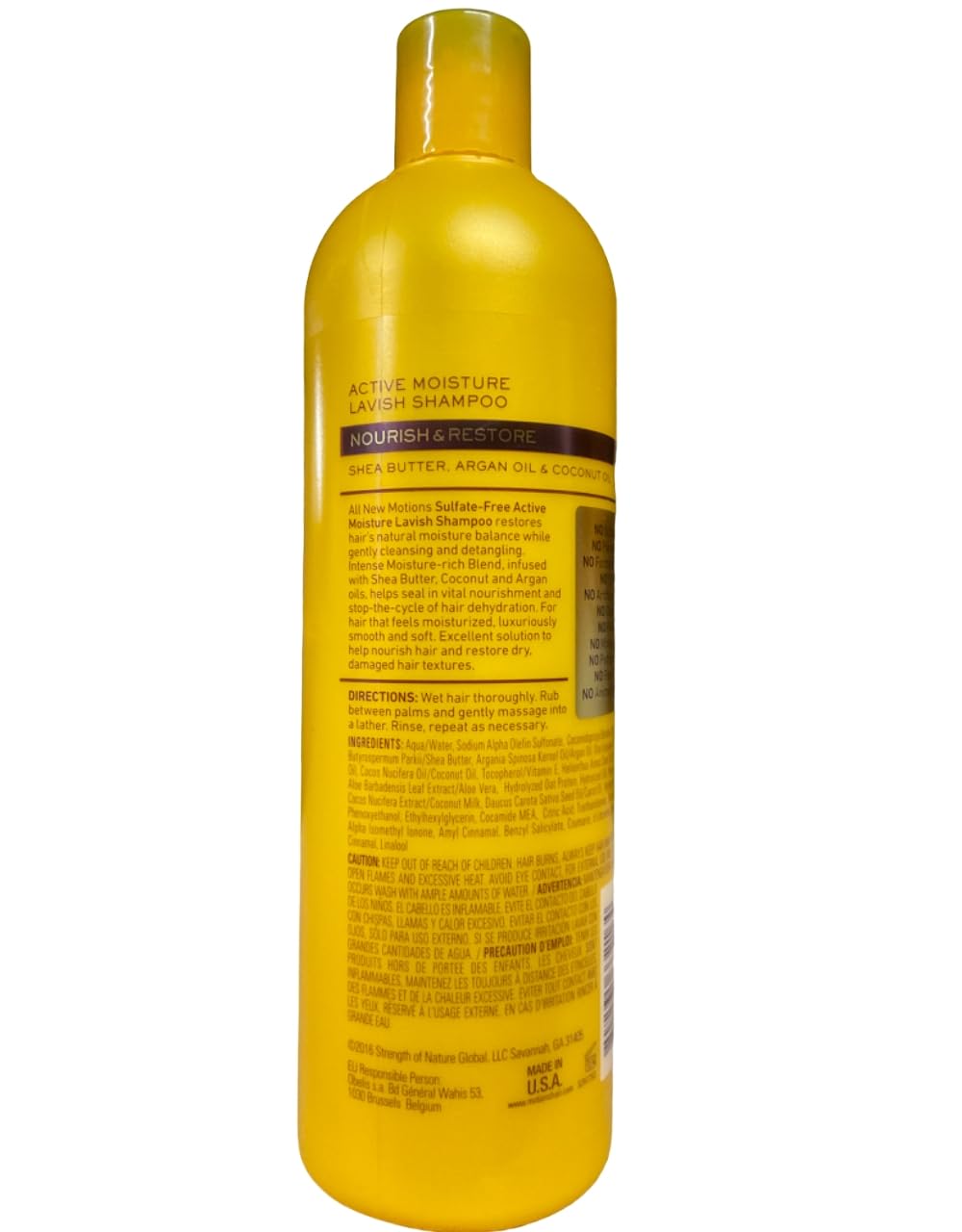 MOTIONS ACTIVE MOISTURE LAVISH nourish & restore SHAMPOO 16oz