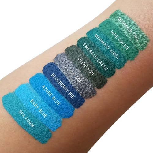 Aromi Teal Matte Liquid Lipstick - Turquoise, Blue Green Lip Color, Vegan And Cruelty-Free Makeup, Waterproof, Long-Lasting (Mer