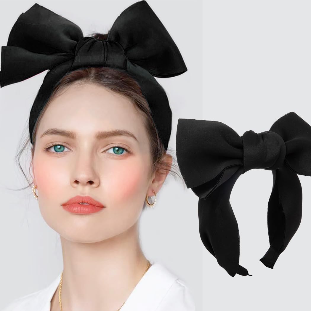 Coridy Huge Oversized Bows Headbands Super Big Bow Knot Hairbands Wide headdress for Women Cute Hair Accessories for Birthday Pa