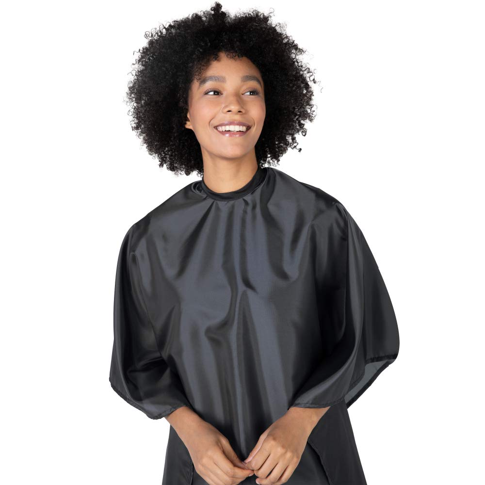 Betty Dain Professional Hair Cutting andStyling Cape, Lightweight Fabric, Water Resistant Nylon, Snap Closure, Easy Care, Wrinkl