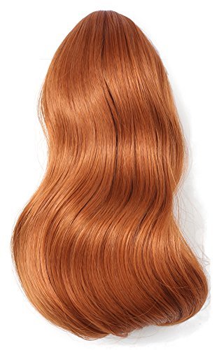 Onedor 15'' Synthetic Fiber Curly Ponytail Hair Extension Hairpiece With Clip-In Jaw Clips, Dual-Use Hair Extensions (130A-Fox R
