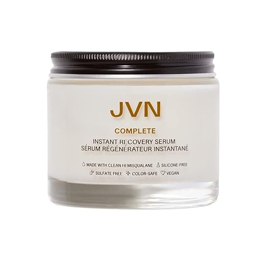 JVN Instant Recovery Serum, Leave-In Anti Frizz Hair Serum, Repairs Hair & Protects Against Heat Damage, Smoothing Serum for All