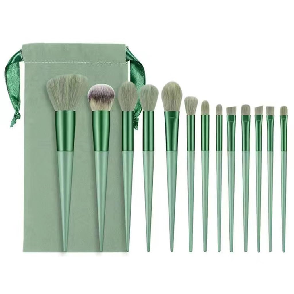 Four Seasons Makeup Brush Set with Soft Bristles 13pcs Concealer Foundation Loose Powder Highlighting Brushes