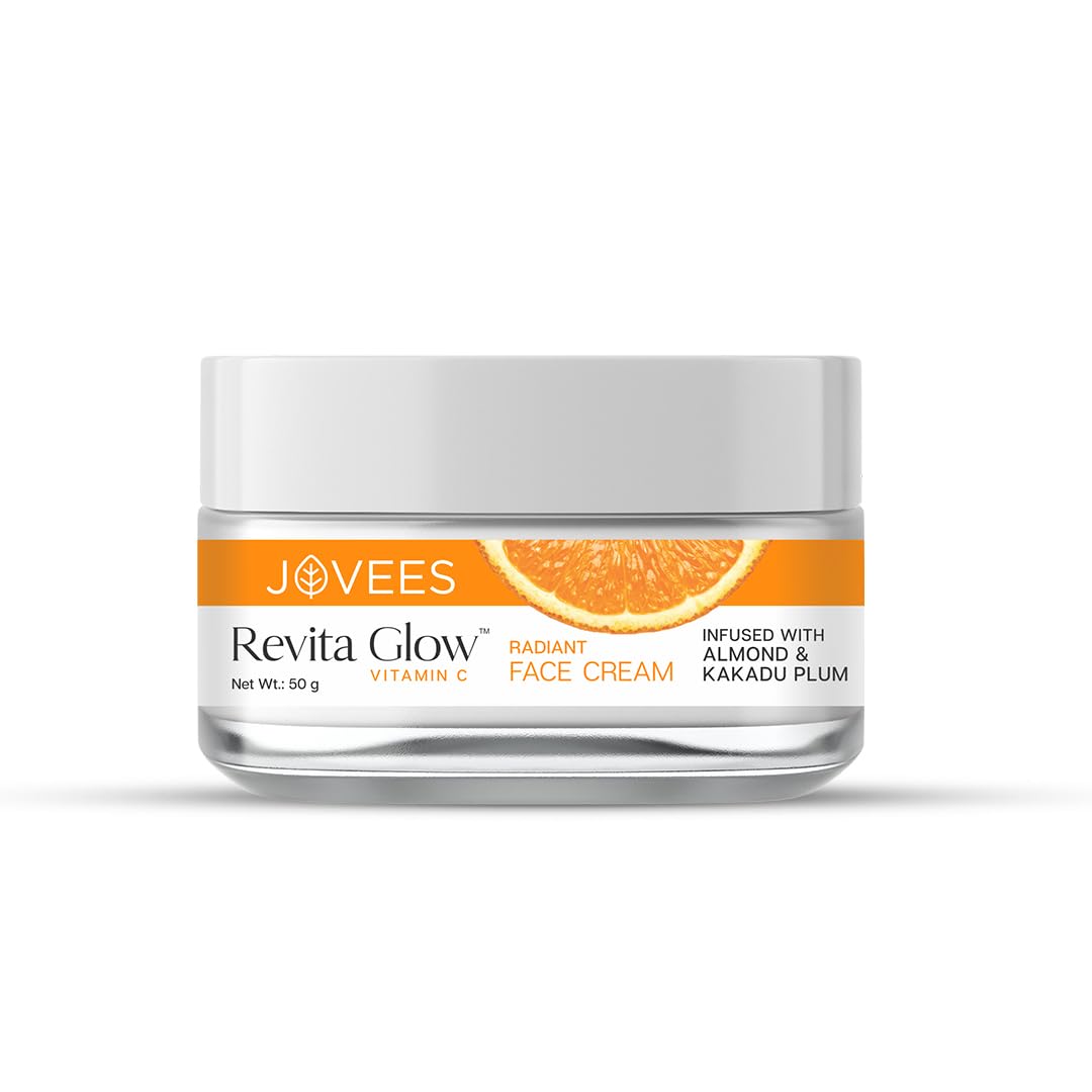 Jovees Herbal Revita Glow Vitamin C Cream Infused With Almond & Kakadu Plum | Reduces Dark Spots, Hyperpigmentation & Fine Line 