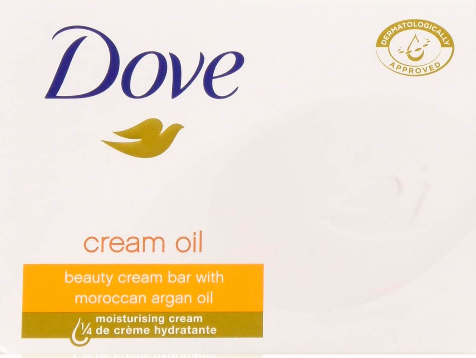 Dove Beauty Cream Bar with Moroccan Argan Oil, 3.5 oz, Pack of 12, White, Model 1667