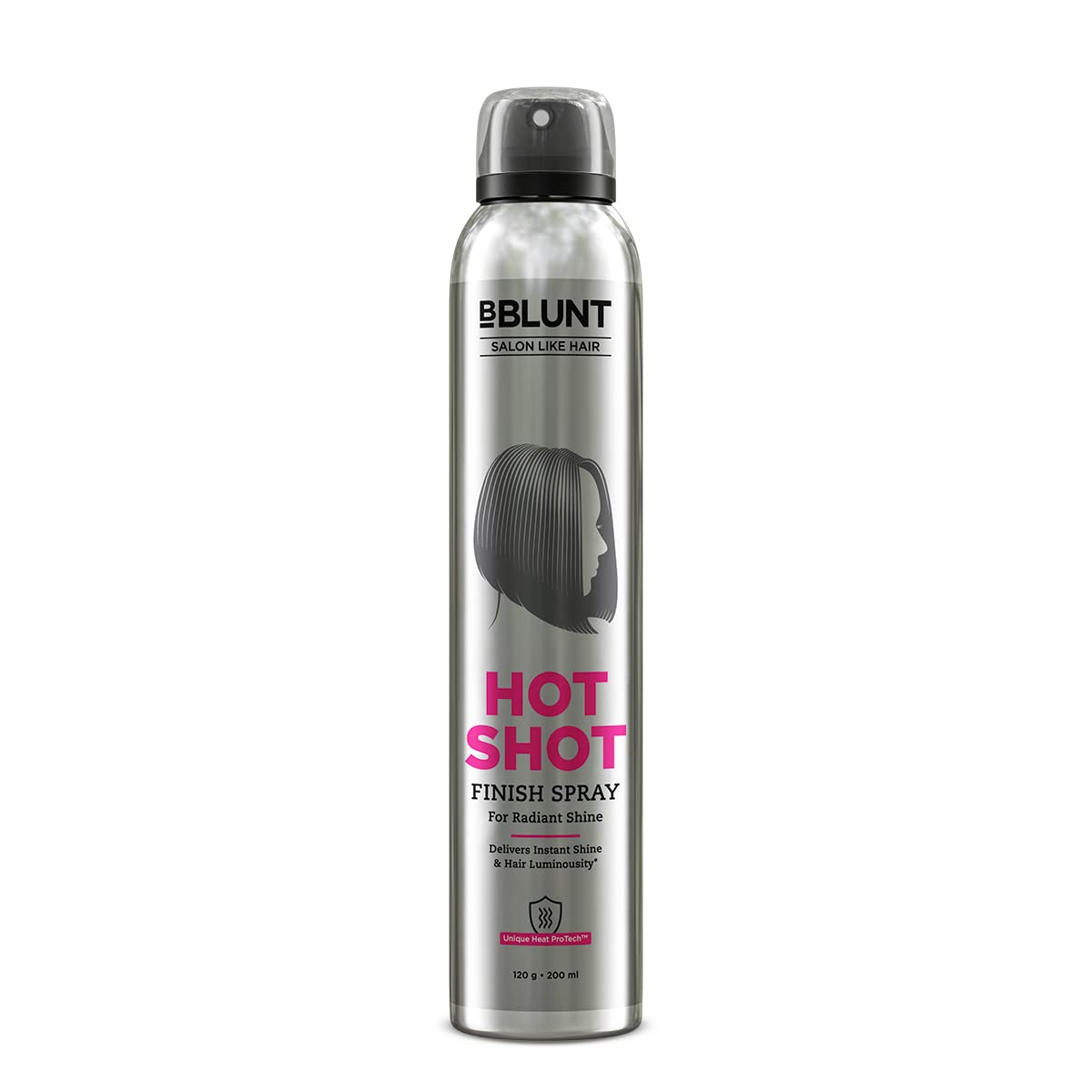 Bblunt Hot Shot Finish Spray For Radiant Shine | Designed For Indian Hair | Adds Shine | Lends Hair Glossy Finish | For Men & Wo