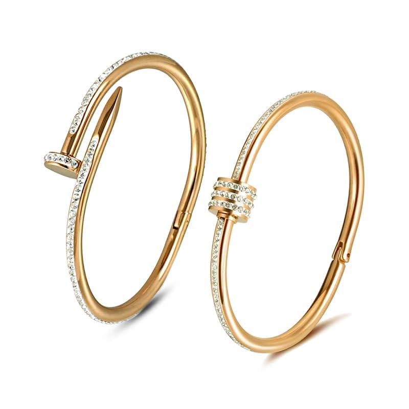 Meenaz Bracelet For Women Stylish Bangles For Women Adjustable Anti Tarnish Bracelet For Girls Rose Gold Kada For Women Accessor