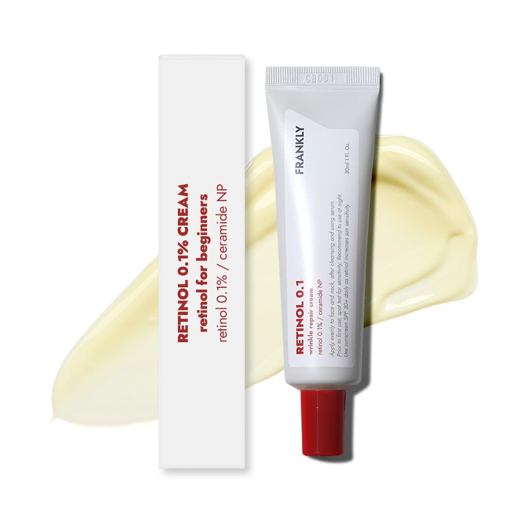 Frankly Retinol 0.1 Cream - Beginner Retinol | Fine Lines & Wrinkles Care, Acne Care, Skin Lifting & Restoration, Anti-Aging | C