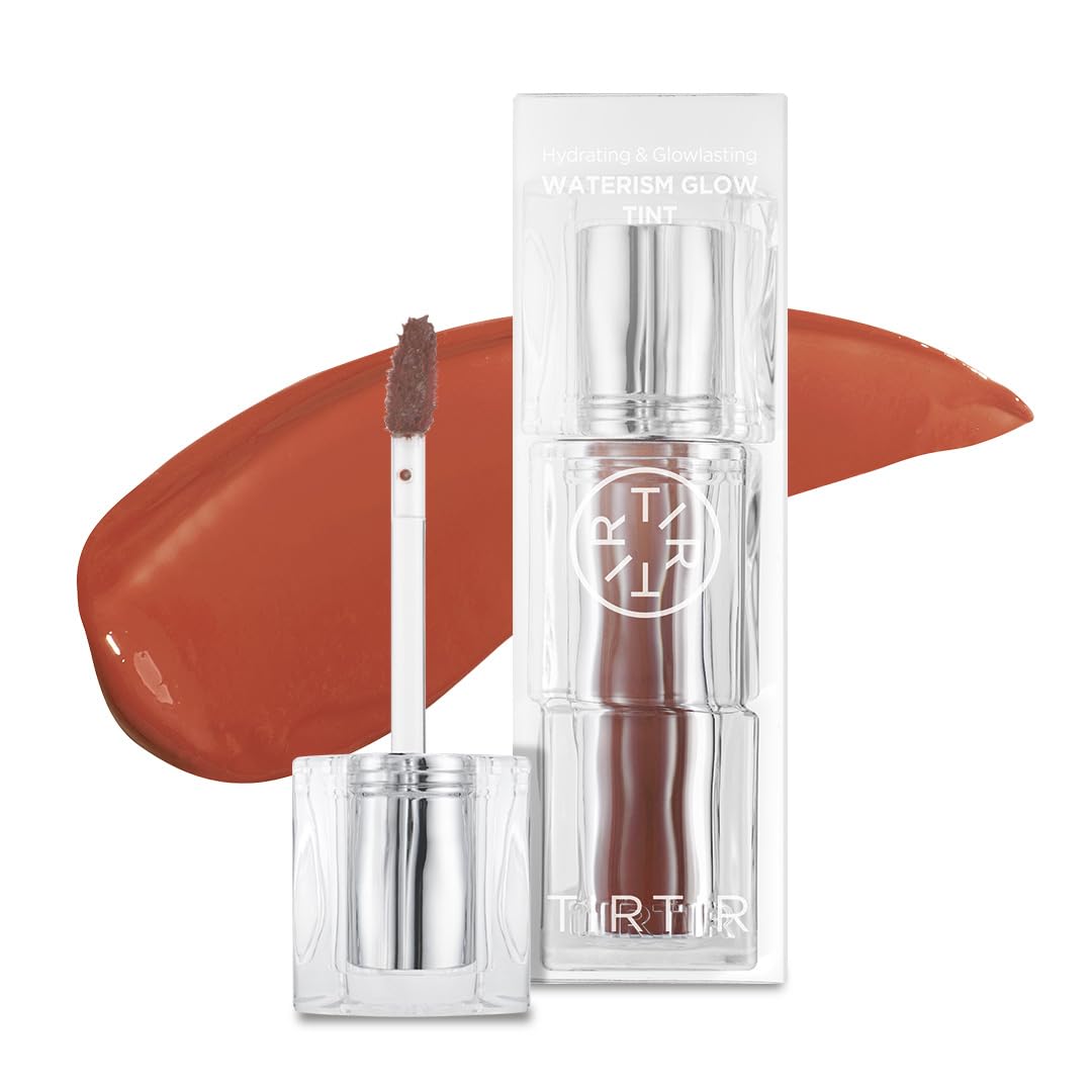 TIRTIR Waterism Tinted Lip Gloss #04 Fig Peach, 0.14 Fl Oz - Kiss Ready Lipgloss, 12H Long Lasting Non Sticky Natural Tinted Glo
