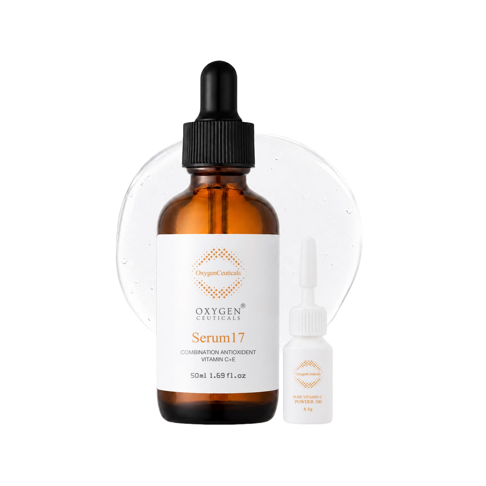 OxygenCeuticals Serum 17  Pure Vitamin C 17% + Vitamin E Antioxidant Brightening Serum, High Potency Formula for Dark Spots, Un