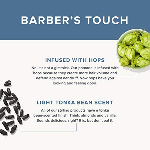 Blind Barber 90 Proof Pomade - Matte Styling Pomade For Men - Strong Hold, Natural Finish Texture Paste With Hops & Tonka Bean -