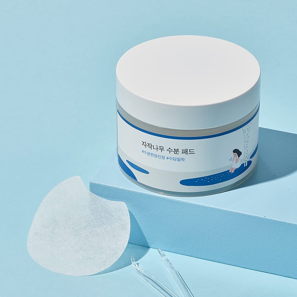 Round Lab Birch Juice Moisturizing Pad 80Pcs / Aquaxyl, Soothing Adhesion, Moisturizing Pad