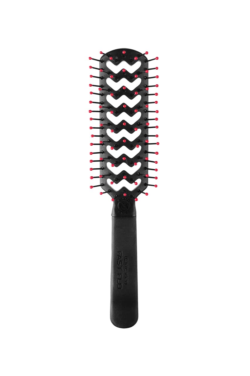 Cricket Static Free Fast Flo Vent Hair Brush For Blow Drying, Styling And Detangling For Long Short Thick Thin Curly Straight Wa