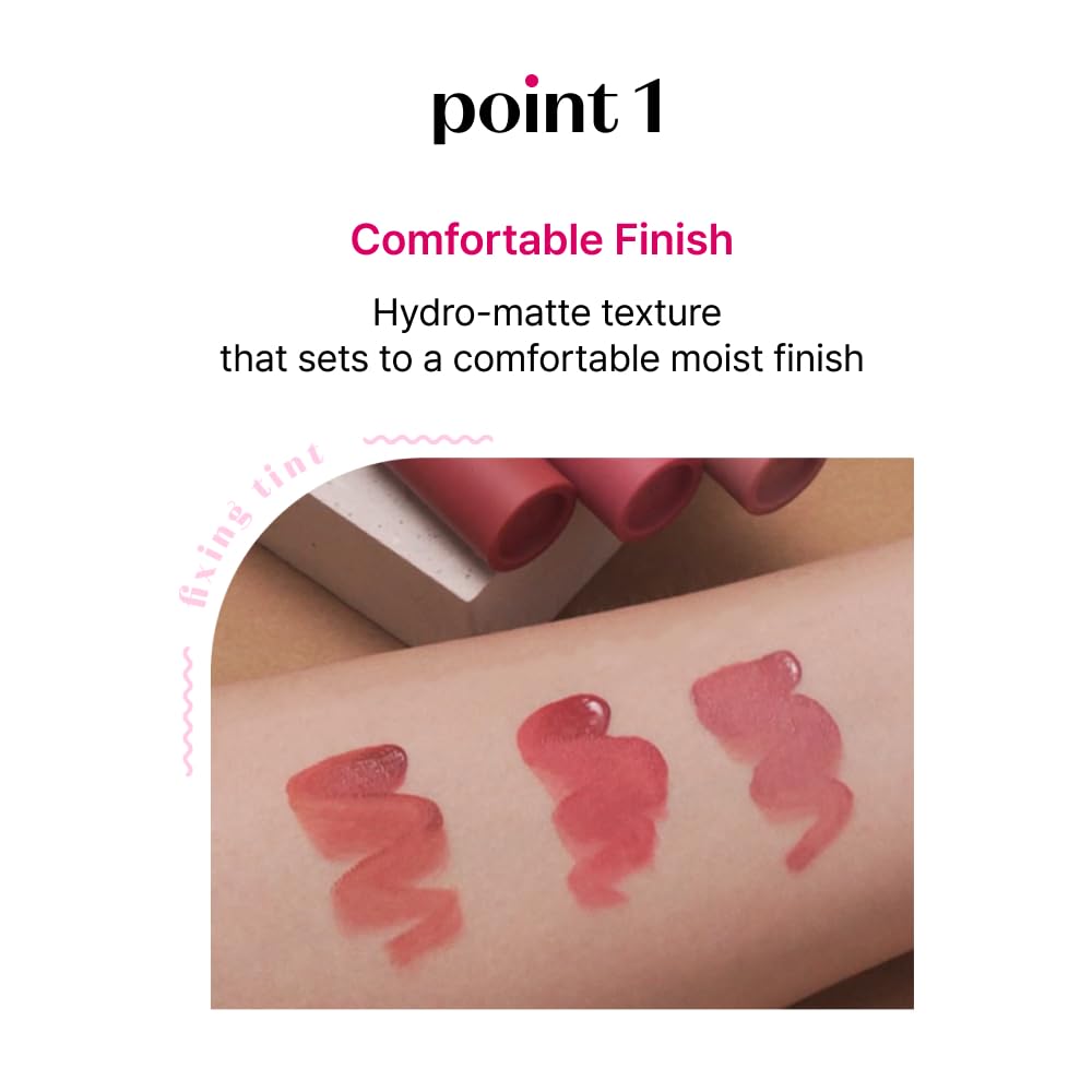 Etude Fixing Tint #19 Coral Breeze (23Ad) | Long Lasting High Pigmented Liquid Lipstick | Waterproof Lightweight Matte Finish Li