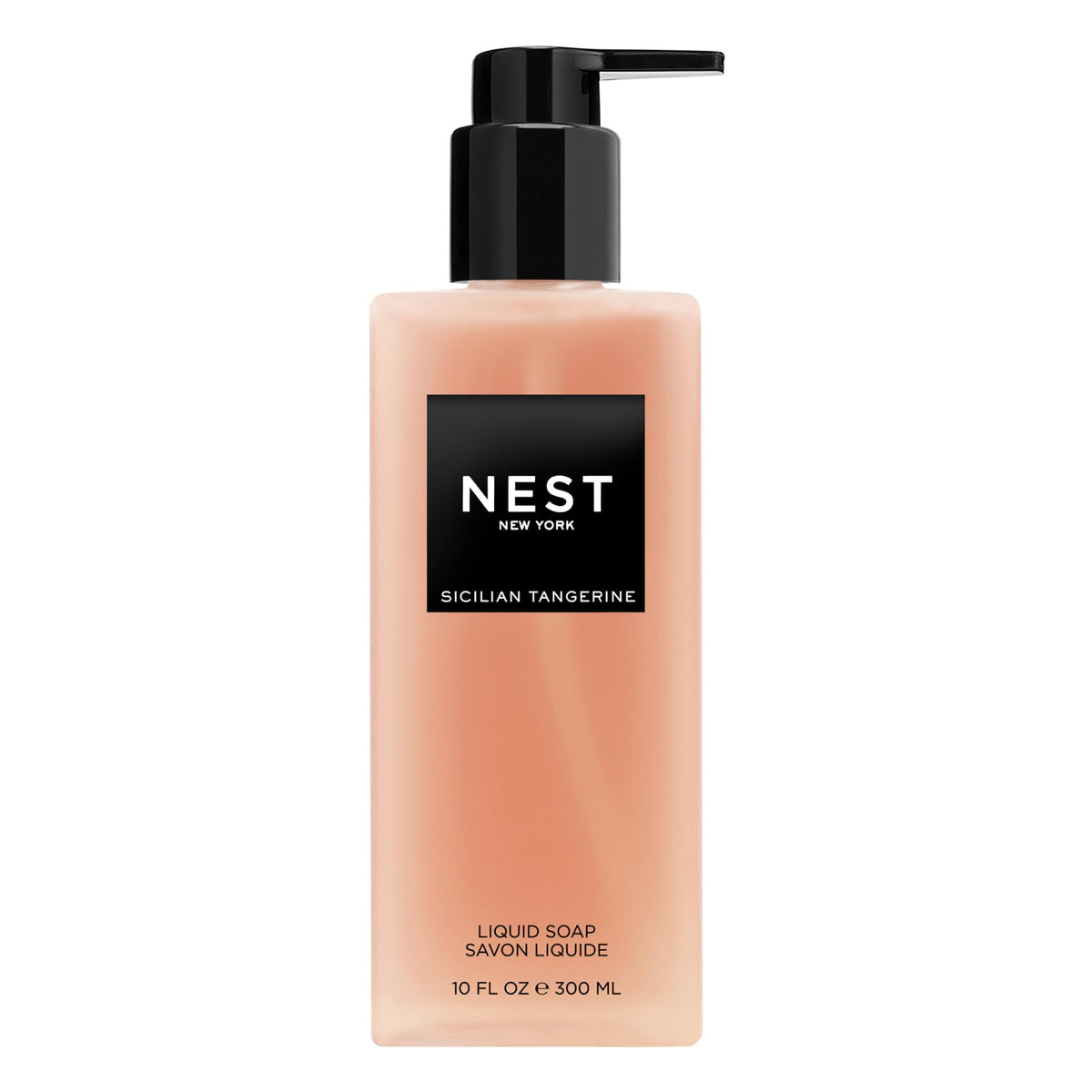 NEST New York Liquid Soap, Sicilian Tangerine - 10 fl oz - Cleanses & Nourishes Skin - Approx. 300 Pumps Per Bottle - Gluten Fre