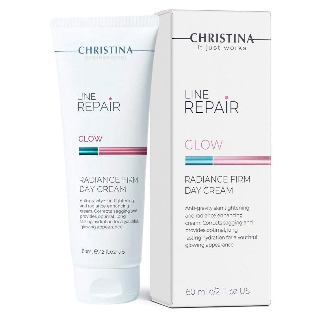 Christina Line Repair Glow Radiance Firm Day Cream - 60ml Skin Lifting Face Moisturizer with Peptides & Botanical Hydrators for 