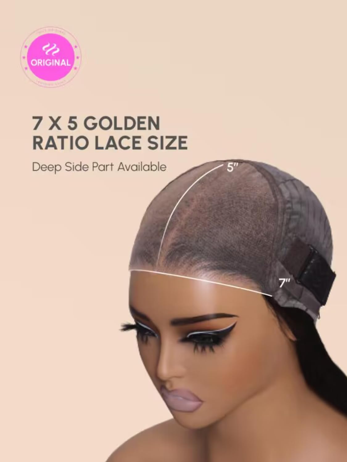 Unice Bye Bye Knots Glueless Wig Pre Plucked Pre Cut Water Wave 7X5 Lace Front Wigs Human Hair Wet And Wavy Put On And Go Gluele