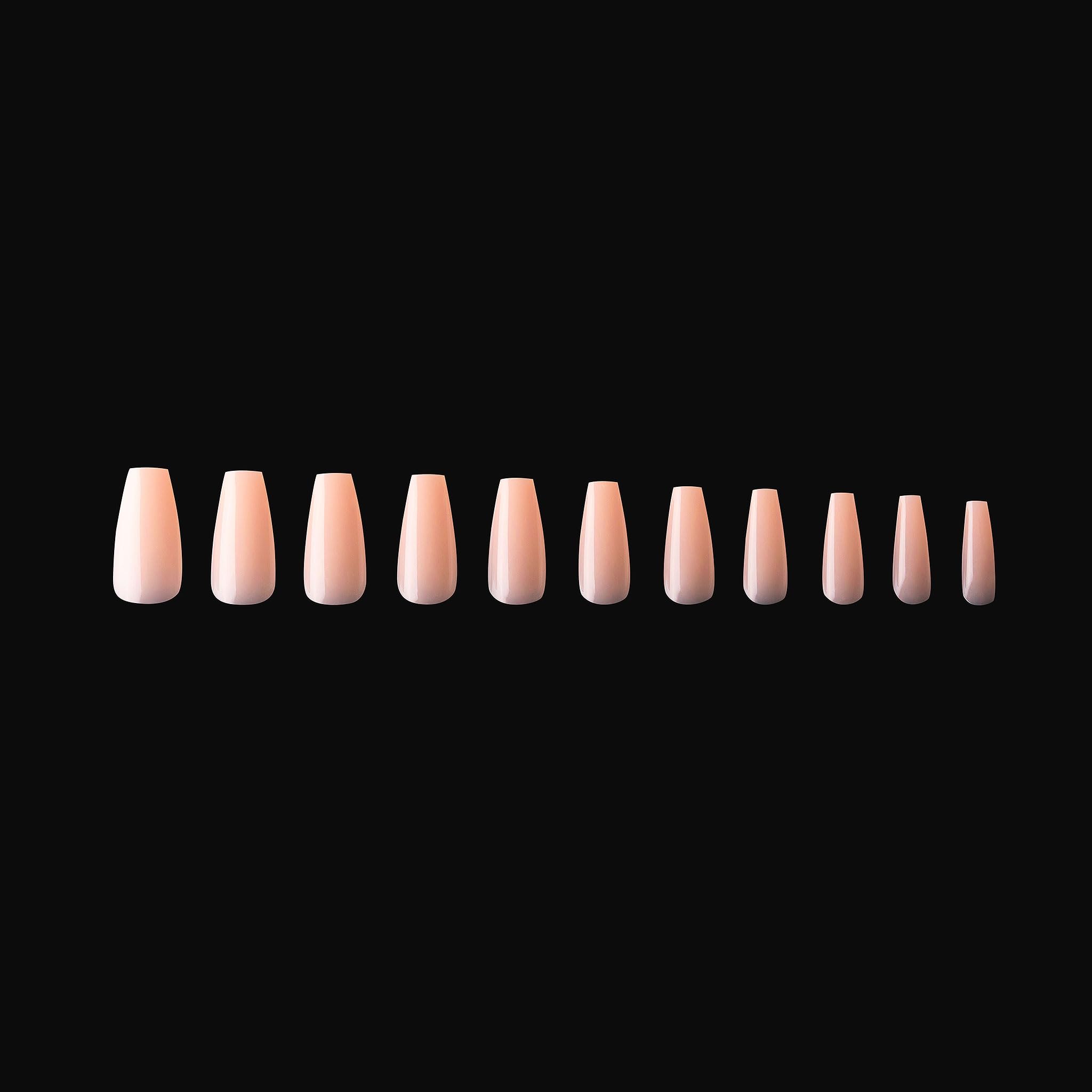 Apres Neutrals Gel-X Chloe Box Of Nail Tips, 11 Sizes 00-9, Soft Gel Tip Box (150Pcs) (Natural Coffin Short, 150)