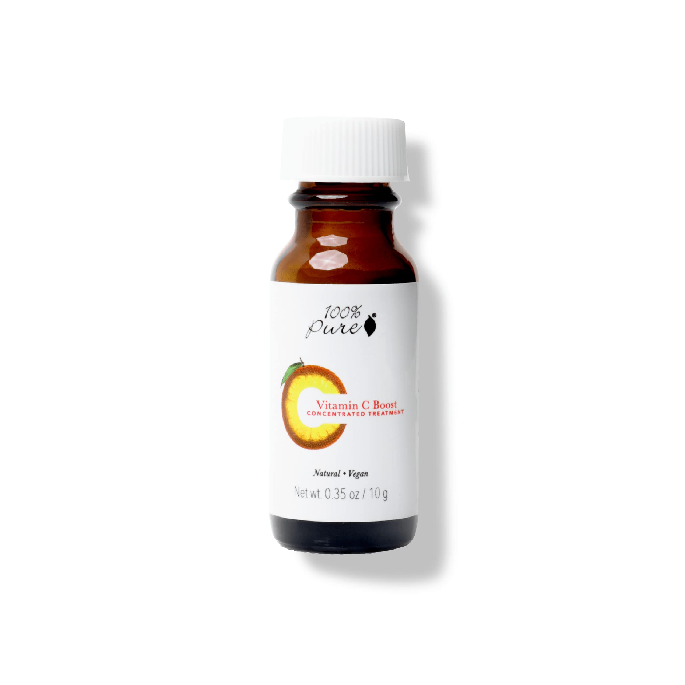 100% PURE Vitamin C Boost Powder to Serum Rejuvenate Face Firming Antioxidants & Hyaluronic Acid Illuminating Vibrant Facial Ski