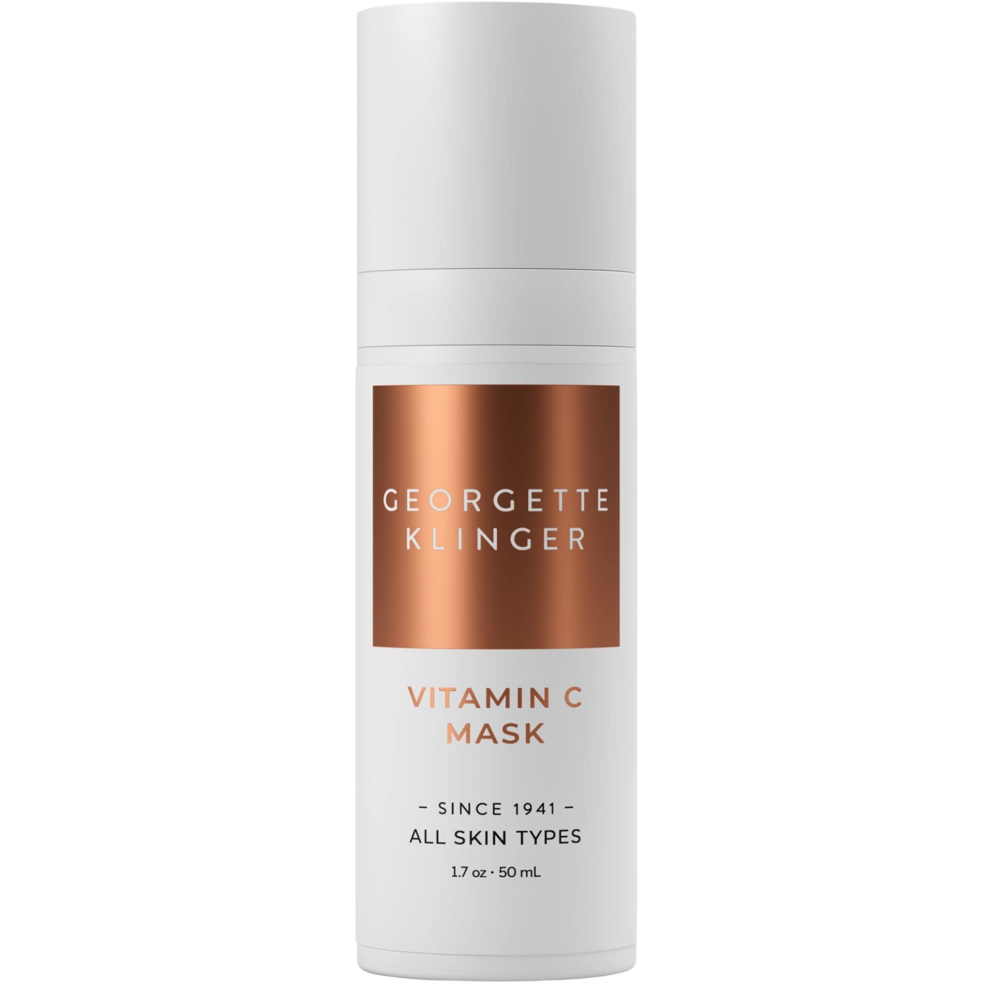 Vitamin C Mask - Nutrient-Rich Skin Brightening Treatment, Draws Out Impurities, Unclogs Pores, Fights UV Damage, Smooths and Fi
