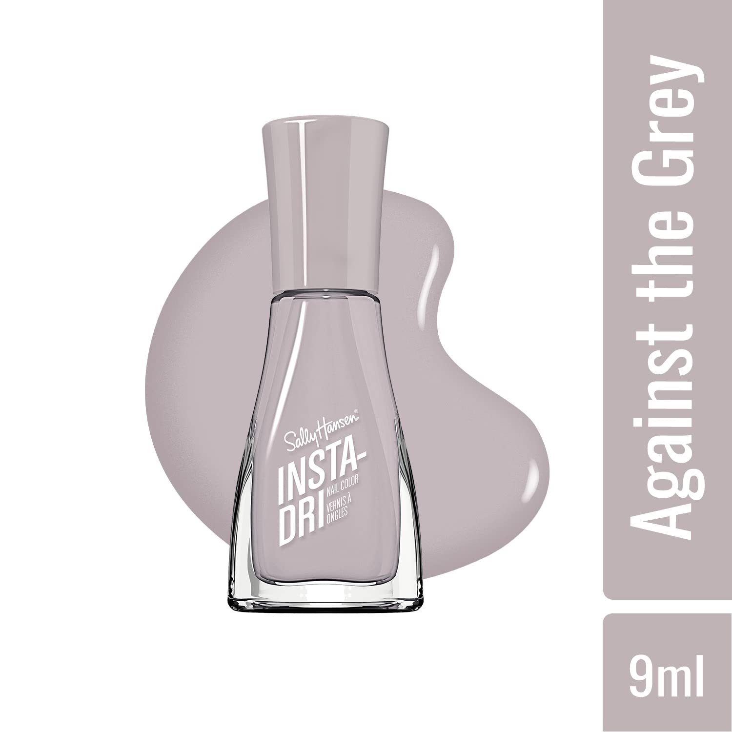 Sally Hansen Insta-Dri Nail Polish Lacquer, Against The Grey-In, 0.31 Fl Oz