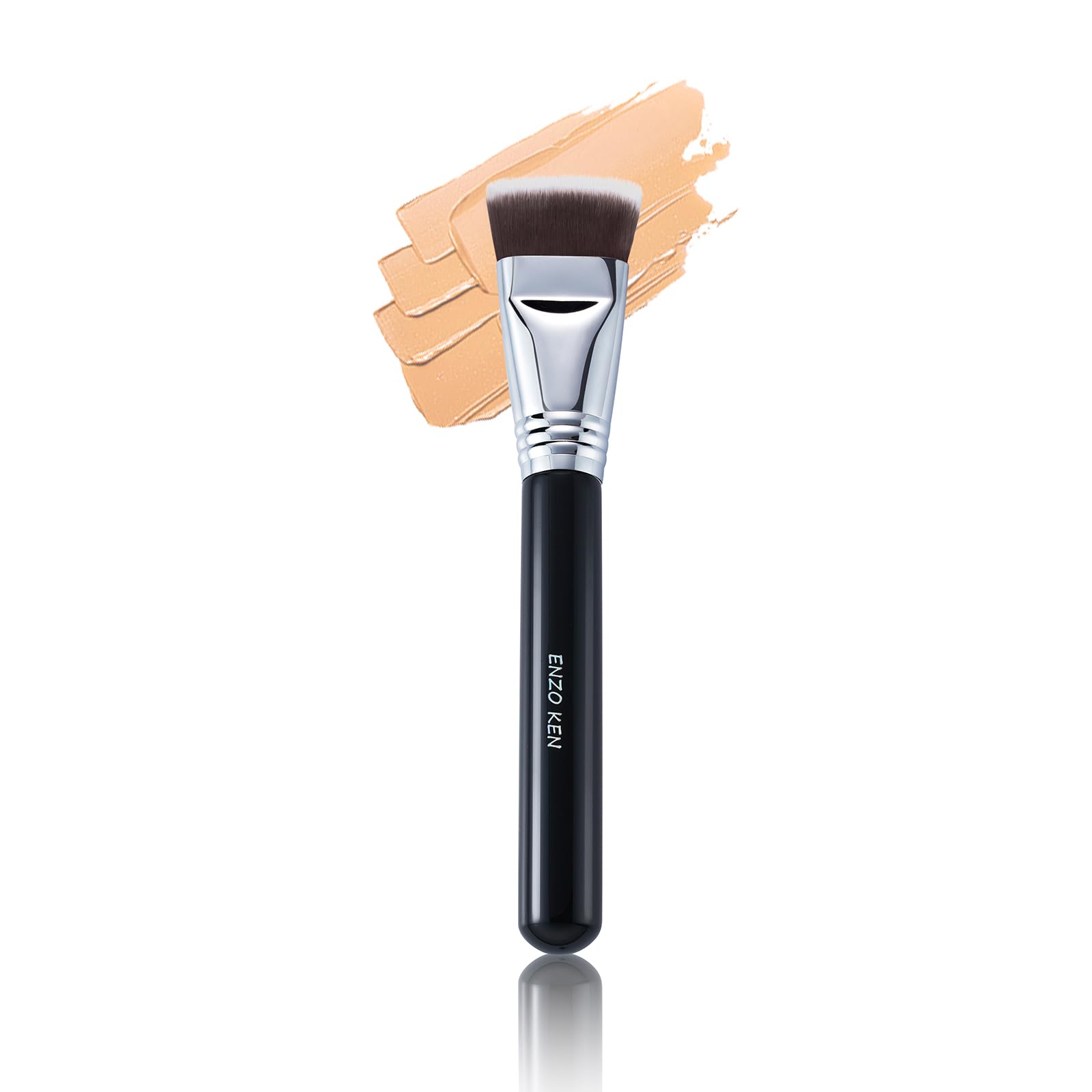 ENZO KEN Flat Top Foundation Brush for Liquid Makeup, Liquid Foundation Brush, Flat Makeup Brush for Liquid Foundation, Make up 