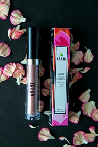 Aromi Desert Taupe Matte Liquid Lipstick | Greige, Grey Beige Lip Color, Long-Lasting Lipstick, Handmade, Day To Night (Desert T
