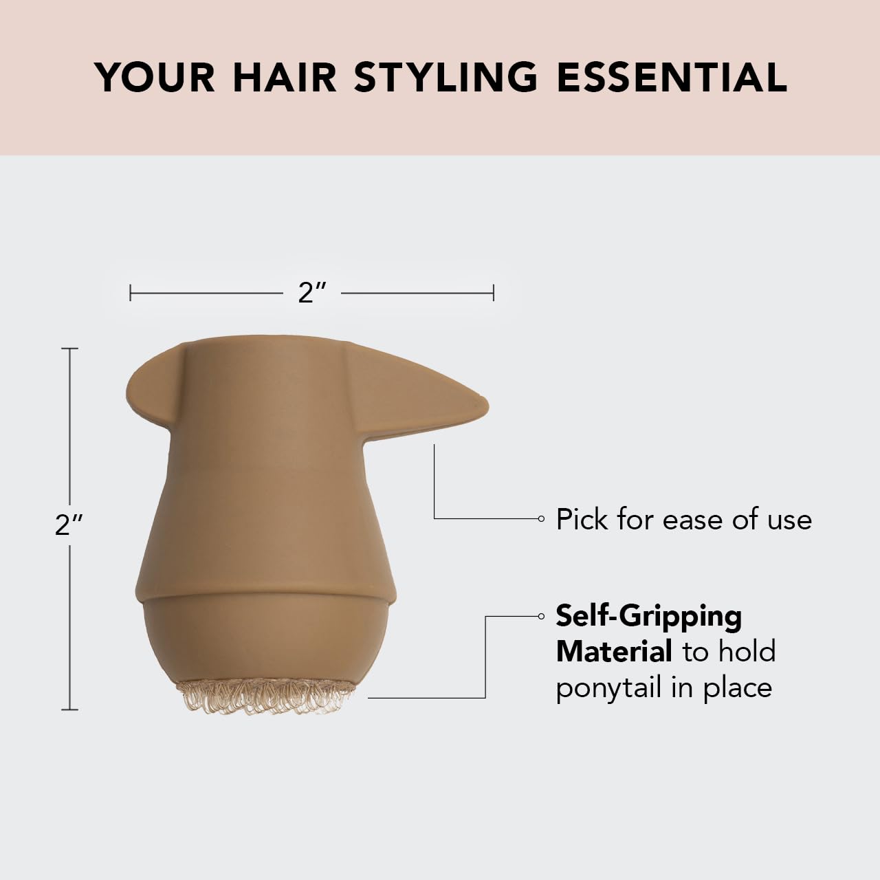 Kitsch Ponyfull Ponytail Volume Enhancer Hair Accessories For Women With 3 Ponytail Holders, Styling Tools That Adds Volume & Li