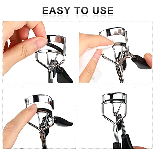 80 Pieces Eyelash Curler Refills Pads Soft Curler Replacement Refills Pads for Universal Eyelash Curler (Black)