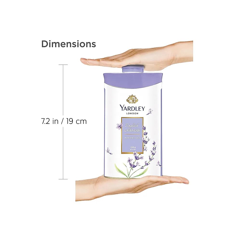 Yardley English Lavender Perfumed Talc | 250G ( 8.81 Ounce) | Pack Of 1