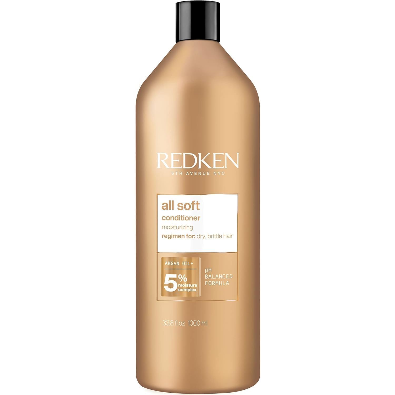 Redken All Soft Conditioner  For Dry  Brittle Hair  Moisturizes & Provides Intense Softness  With Argan Oil  338 Fl Oz