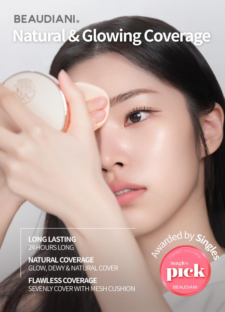 Mesh Tight Up Cushion foundation (03-Refil), Sweat proof, face makeup,Natural look, Long Lasting