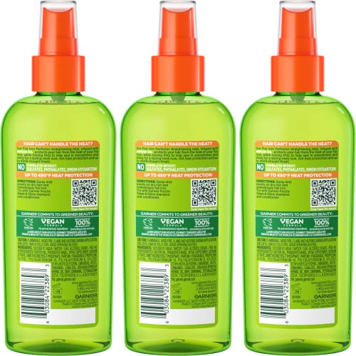 Garnier Fructis Style Flat Iron Perfector Straightening Mist for Heat Protection, Argan Oil, 6.0 Fl Oz, 3 Count (Packaging May V
