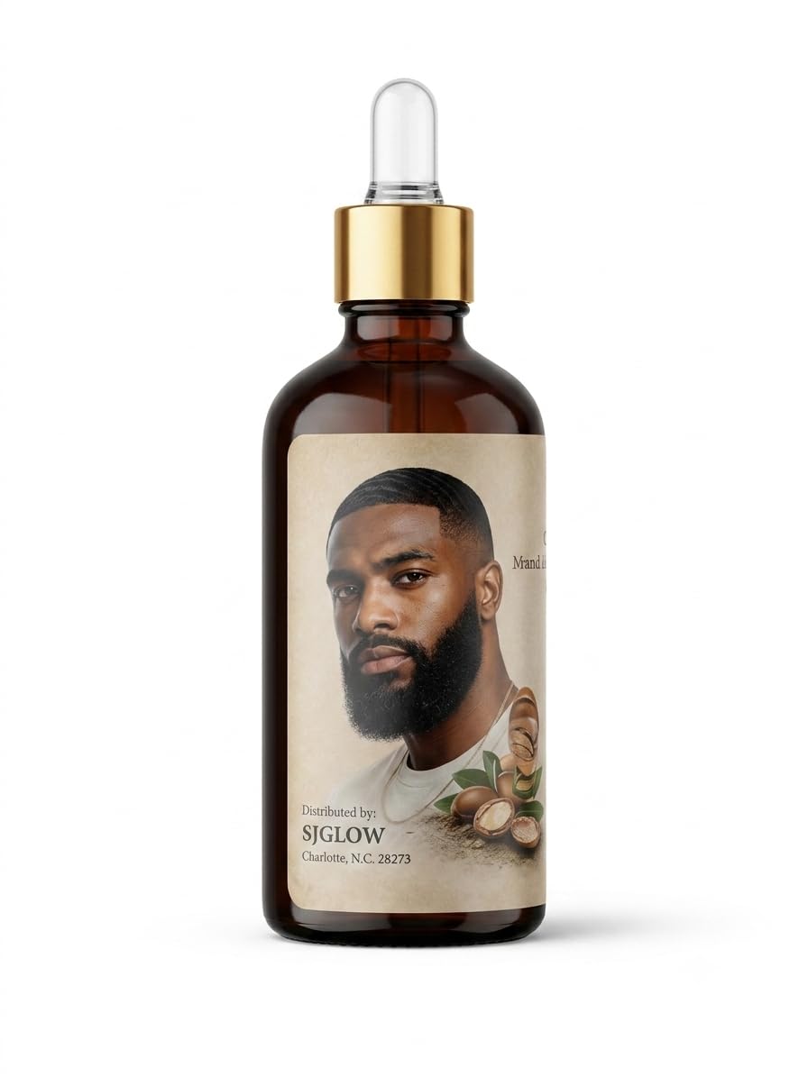 SJ Glow Scented Argan Beard Oil (Sandalwood)