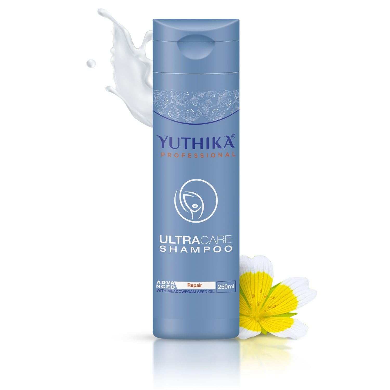 Yuthika Professional Ultra Care Shampoo (Damaged Hair Repair, 250Ml) Advanced Formula LongLasting Repair Strengthens And Smooth